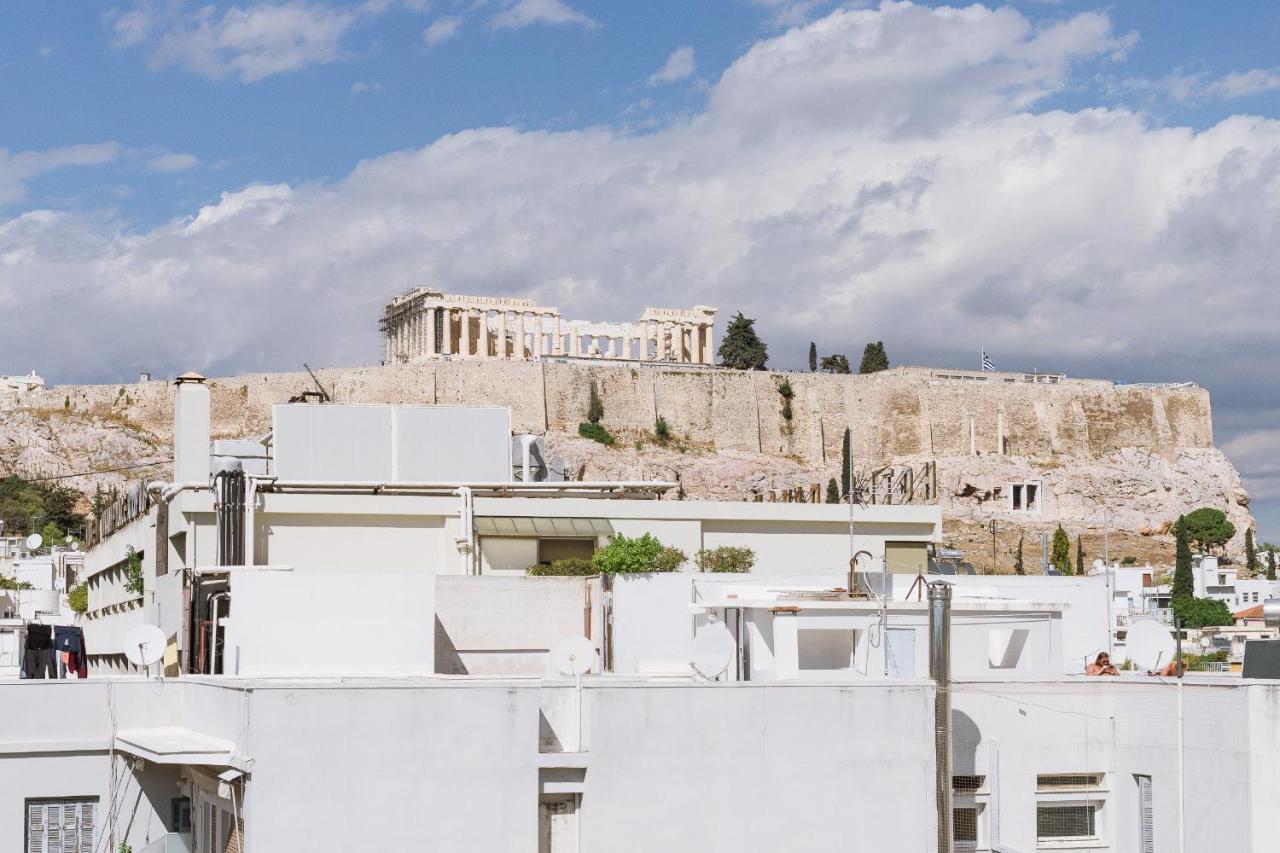 Minimal Apartment On The Shadow Of The Acropolis Atenas Exterior foto